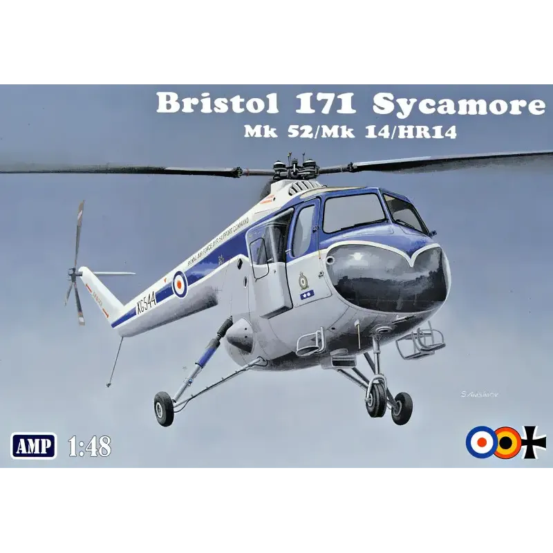 Збірна модель Багатоцільовий британський вертоліт Bristol 171 Sycamore Mk.52 / Mk.14/HR14 1:48