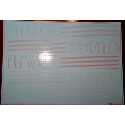 Декалі Декаль розовый герметик для модели самолета МиГ