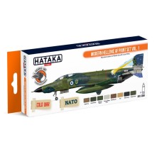 Набор красок Современные Греческие ВВС ч. 1, 8 шт.