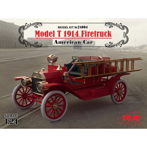 Авто-мото Американский пожарный автомобиль Model T 1914 г. (ICM 24004)