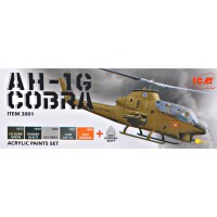 Набор красок для вертолета COBRA AH-1G, 6 шт.