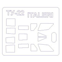 Маска для модели самолета Ту-22 (Italeri)