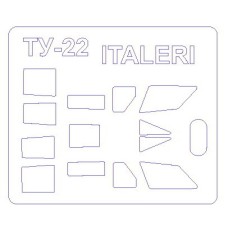 Маска для модели самолета Ту-22 (Italeri)