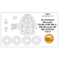 Маска для модели самолета Mosquito FB Mk VI/II (Tamiya)
