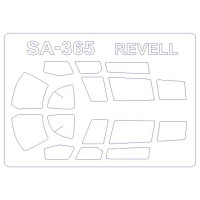 Маска для модели вертолета SA 365 / SA 365N Dauphin 2 (Matchbox/Revell)