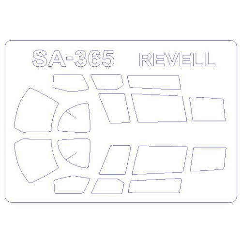 Декалі Маска для модели вертолета SA 365 / SA 365N Dauphin 2 (Matchbox/Revell)