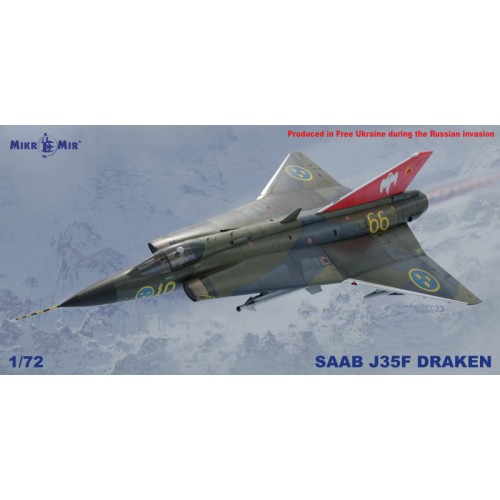 Літаки Шведский самолет перехватчик SAAB J37F Draken