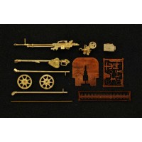 Станковый крупнокалиберный пулемет ДШКМ, калибр 12,7 на 2-х колесном станке (СССР)