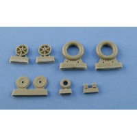 Колеса для Me.109 E-1-E-3 (смола)