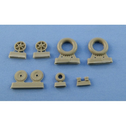 Набори деталіровки Колеса для Me.109 E-1-E-3 (смола)