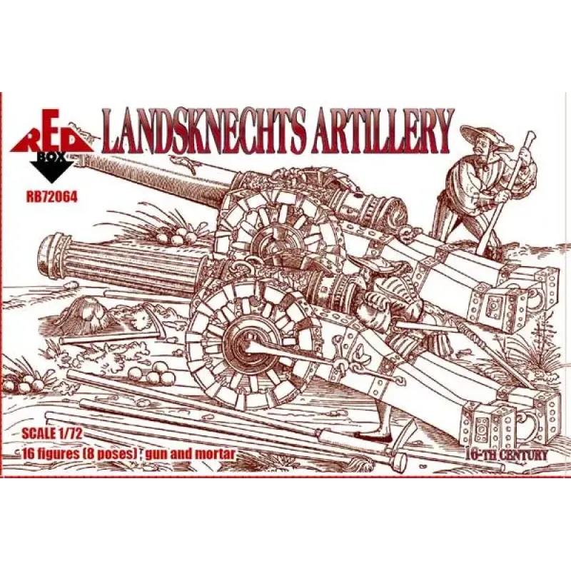 Збірна модель Ландскнехты (артиллерия), 16 век 1:72