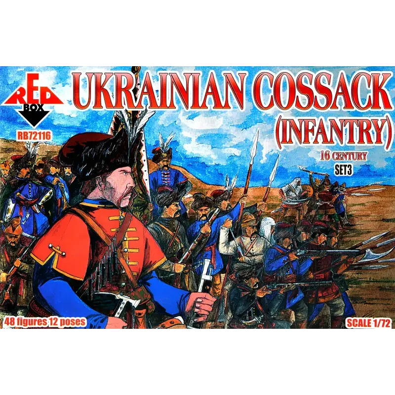 Збірна модель Українська козача піхота, 16 століття, набір 3 1:72
