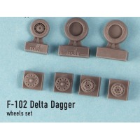 Смоляные колеса для самолета F-102 "Delta Dagger"