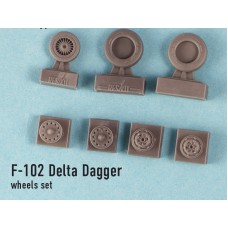 Смоляные колеса для самолета F-102 "Delta Dagger"