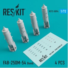 Ракета FAB-250М-54 (4 шт.) для (МиГ-21/23/27/29, Су-7/17/20/22/24/25/27/30/34, ЯК-130)