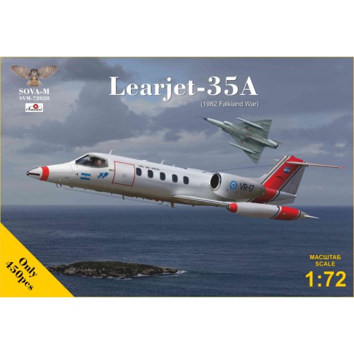 Збірна модель літака Військово-транспортний літак ВПС США Learjet 35A 1:72