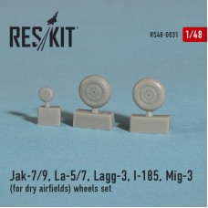 Смоляные колеса для самолетов Як-7/9, Ла-5/7, Lagg-3, И-185, МиГ-3 (для сухих аэродромов)
