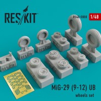 Смоляные колеса для самолета Микоян МиГ-29 (9-12) UB