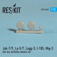Смоляные колеса для самолетов Як-7/9, Ла-5/7, Lagg-3, И-185, МиГ-3 (для сухих аэродромов)