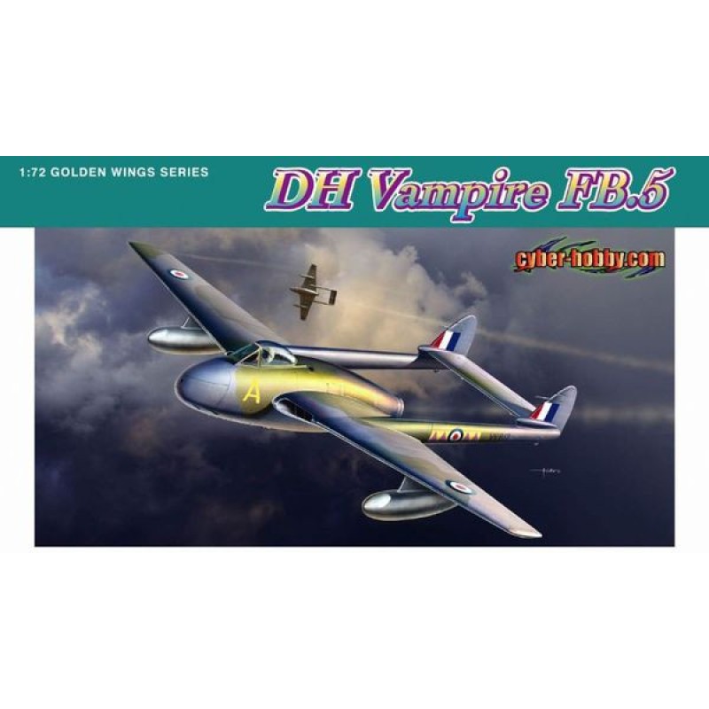 Сборная модель самолета Истребитель DH 110 Vampire FB.5 1:72