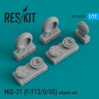 MiG-21 (F/F13/U/US) смоляные колеса (1:72)