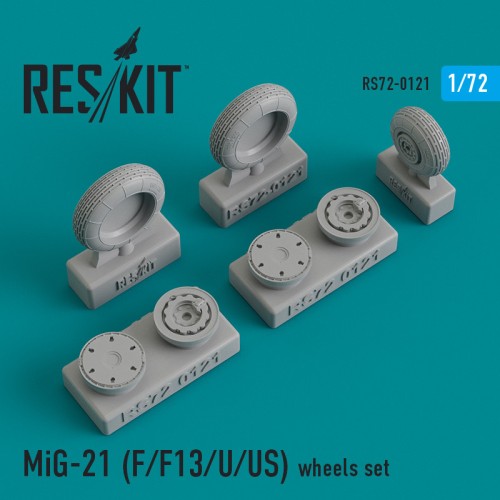 MiG-21 (F/F13/U/US) смоляные колеса (1:72)