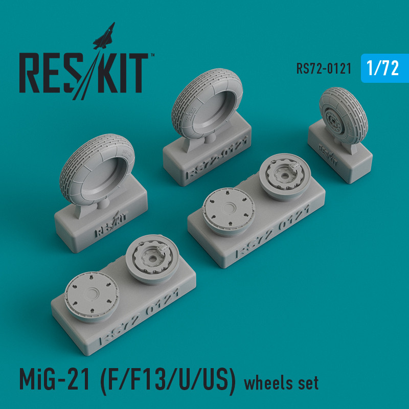 MiG-21 (F/F13/U/US) смоляные колеса (1:72)