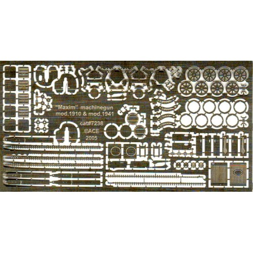 Фототравление Фототравление: 7,62 мм пулемет "Максим" образца 1910/1941 г., 2 шт.