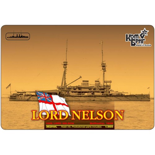 Флот Броненосец HMS Lord Nelson Battleship, 1908 (Full Hull version)