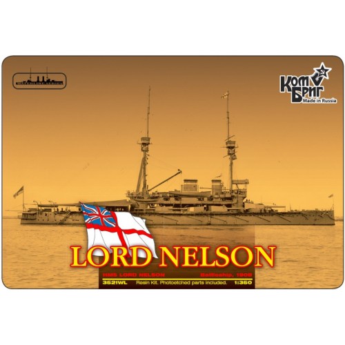 Флот Броненосец HMS Lord Nelson Battleship, 1908 (Корпус по ватерлинию)