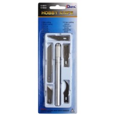 Модельный нож с металлической ручкой, 5 сменных лезвий