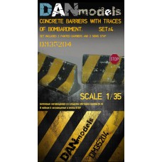 Бетонные заграждения со следами обстрела (набор №4)