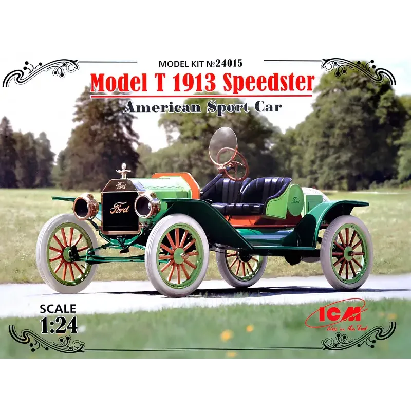 Американский спортивный автомобиль "Спидстер" Модель Т, 1913 г. (ICM 24015)