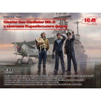 Самолет Gloster Sea Gladiator Mk.II с пилотами Королевского флота