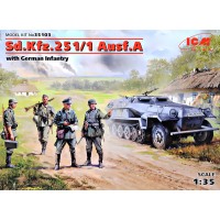 Германский бронетранспортер Sd.Kfz.251/1 Ausf.A с Немецкой пехотой