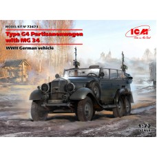 Немецкий штабной автомобиль Type G4 Partisanenwagen с MG 34