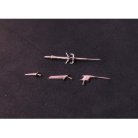 Трубка "Пито" и антена для модели самолета МиГ-25РБТ (ICM)