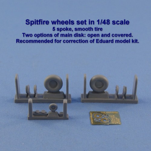 Набори деталіровки Колеса с гладкой резиной для Spitfire