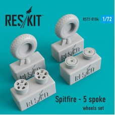 Смоляные колеса для самолета Spitfire (5 спицованных колеса)