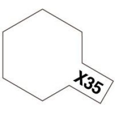 Акриловая краска 10мл Mini X-35 полуматовый прозрачный лак