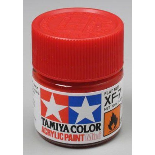 Фарба водорозчинна Акриловая краска 10мл Mini XF-7 матовый красный