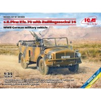 Німецький військовий автомобіль s.E.Pkw Kfz.70 із зенітним кулеметом Zwillingssockel 36, Друга світова в