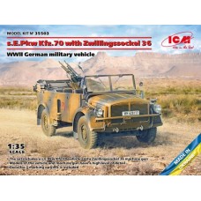 Немецкий военный автомобиль s.E.Pkw Kfz.70 с зенитным пулеметом Zwillingssockel 36, Вторая мировая в