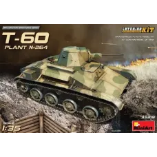 Збірна модель 1:35 Легкий танк Т-60 №264 Сталінград з інтер'єром MiniArt 35219