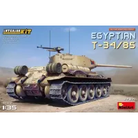 Збірна модель 1:35 Єгипетский танк Т-34:85 з інтер'єром Miniart 37071