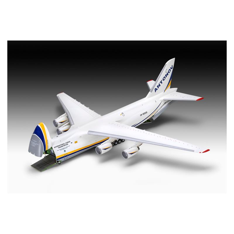Збірна модель літака Збірна модель-копія Revell Вантажний літак АН-124 Руслан рівень 5 масштаб 1:144 1:144