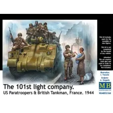«101-ша легка рота. Десантники США та британський танкіст, Франція, 1944 рік»