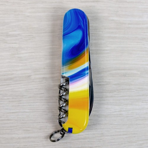 Складаний ніж Victorinox HUNTSMAN UKRAINE Жовто-сині фарби 1.3713.7.T3250pw