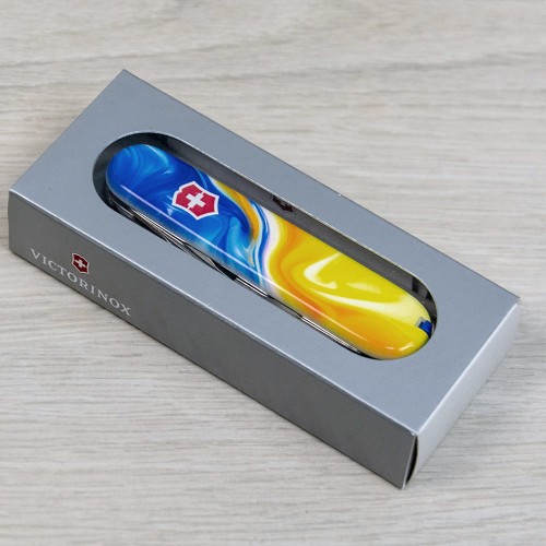 Складаний ніж Victorinox HUNTSMAN UKRAINE Жовто-сині фарби 1.3713.7.T3250pw