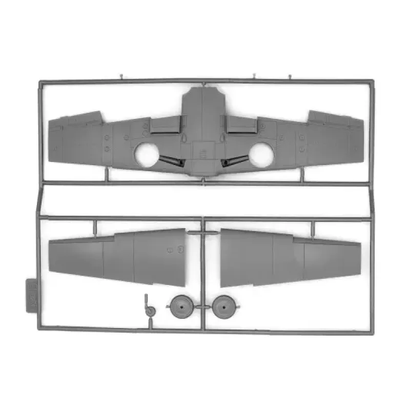Збірна модель літака Збірна модель 1:48 німецький винищувач Messerschmitt Bf 109F-4:R6 ICM 48107 1:48